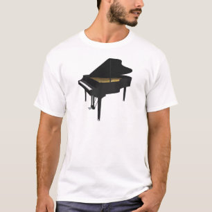 3D-model: Black Grand Piano: T-shirt
