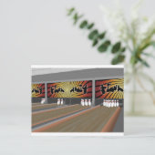 3D-model: Bowling Alley: Briefkaart (Staand voorkant)