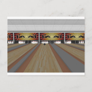 3D-model: Bowling Alley: Briefkaart