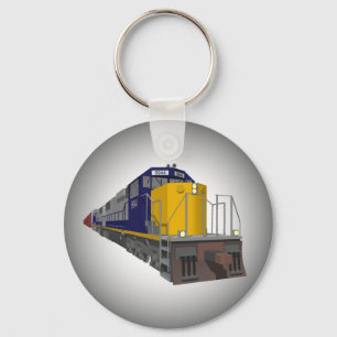 3D-model: Goederentrein: Spoorweg: Sleutelhanger