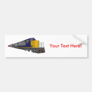 3D-model: Goederentreinen: Spoorweg: Bumpersticker