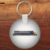 3D-model: treinmotor: spoorweg: Sleutelhanger (Voorkant)