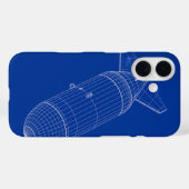 3D-model van nucleaire gravitatiebom Case-Mate iPhone Case (Achterkant (horizontaal))