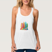 3d modeling clay kleurstof surfboard tanktop (Voorkant)