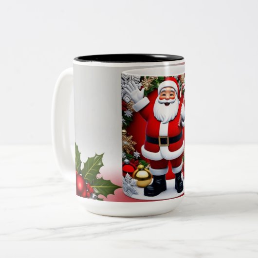 3D mok ontwerp Kerst (Voorkant links)