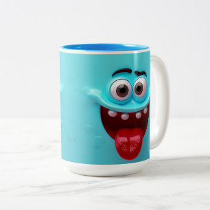 3D-mok Wrap, Grappig, Lachwekkende 3D-mok Wrap Gra Tweekleurige Koffiemok
