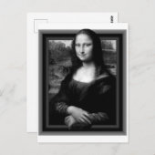 3D MONA LISA BRIEFKAART (Voorkant / Achterkant)