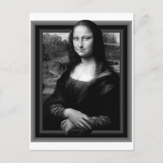 3D MONA LISA BRIEFKAART (Voorkant)