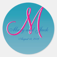 3d Monogram Blauw Water