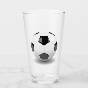 3D mooie voetbal Glas