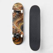 3D Mozaïek Skateboard - Luxe Vortex Kunst Deck (Voorkant)
