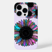 3D multi gekleurde zonnebloem Case-Mate iPhone Case (Achterkant)