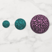 3D Multicolor Leopard Balls Confetti (Achterkanten)