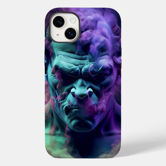 3D neonroken demon ziel zwart Case-Mate iPhone Case (Achterkant)