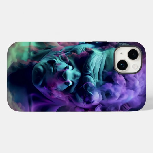 3D neonroken demon ziel zwart Case-Mate iPhone Case (Achterkant (horizontaal))