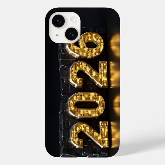 3D Number Design for New Year 2026 Case-Mate iPhone Case (Achterkant)