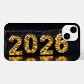 3D Number Design for New Year 2026 Case-Mate iPhone Case (Achterkant (horizontaal))