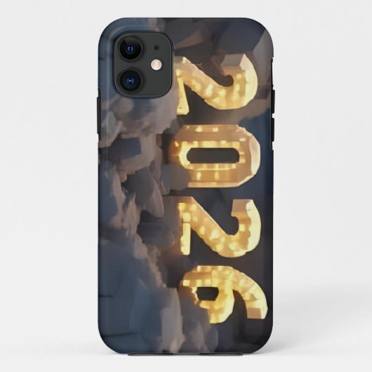  3D Number Design for New Year 2026 Case-Mate iPhone Case (Achterkant)