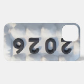  3D Number Design for New Year 2026 iPhone Hoesje (Achterkant horizontaal)