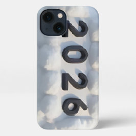  3D Number Design for New Year 2026 iPhone 13 Hoesje