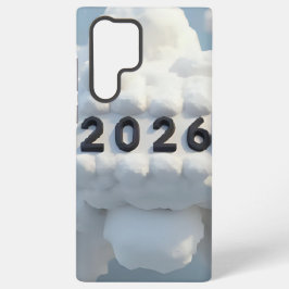  3D Number Design for New Year 2026 Samsung Galaxy Hoesje