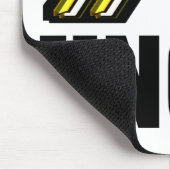 3D nummer één oom Muismat (Hoek)