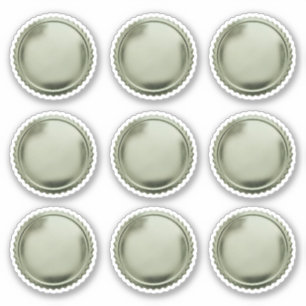 3D Olijf Khaki Zegels Folie Zonneknop Onderscheidi Sticker