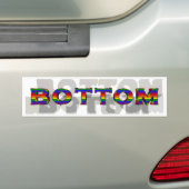 3D onderkant Bumpersticker (Op auto)