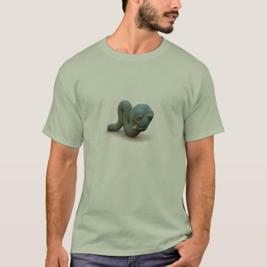 3d ontbeende worm t-shirt (Voorkant)