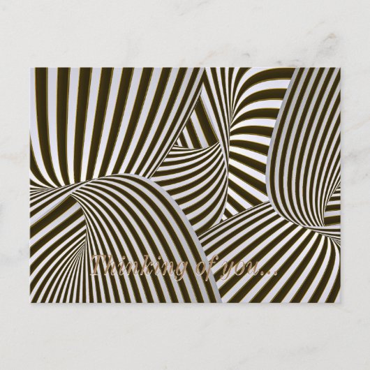 3D onthoudt denken aan uw Briefkaart (Voorkant)