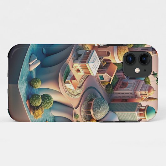 3D-ontwerp Case-Mate iPhone Case (Achterkant (horizontaal))