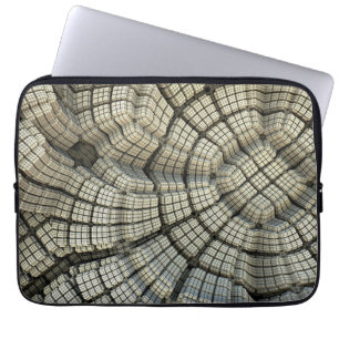 3D optische straal kubieke pit Laptop Sleeve