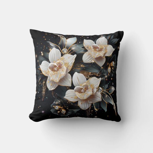 3D orchid pillow Kussen (Voorkant)