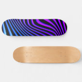 3D Paarse en blauwe gradiëntgolven 8 1/4-inch dek Skateboard (Horizontaal)