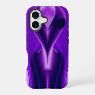 3D Paarse Regenboog Dromen, Buitenaards iPhone 16 Hoesje