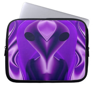 3D Paarse Regenboog Dromen, Buitenaards Laptop Sleeve