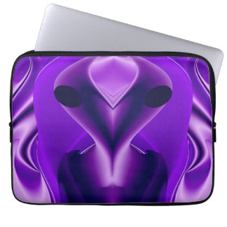 3D Paarse Regenboog Dromen, Buitenaards Laptop Sleeve