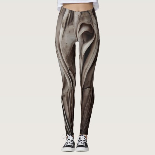 3D-paddenstoelontwerp Leggings (Voorkant)