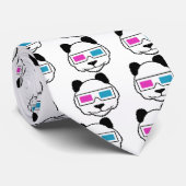 3D Panda Stropdas (Opgerold)