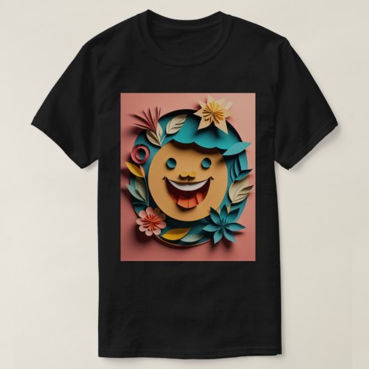 3D Paper Art Design T-shirt (Design voorkant)