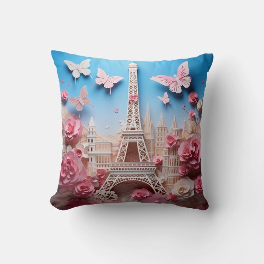 3D Paris pillow Kussen (Voorkant)