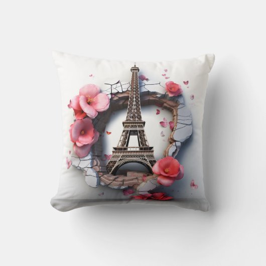 3D Paris pillow Kussen (Voorkant)