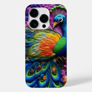 3D Peacock Case-Mate iPhone 14 Pro Hoesje