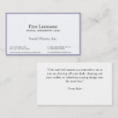 3D Pearl Serif American Garamond Gothic Sjabloon Visitekaartje (Voorkant / Achterkant)