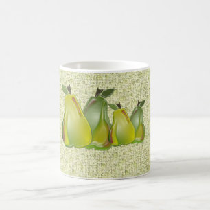 3D Peren (waterspatten/groen) Koffiemok