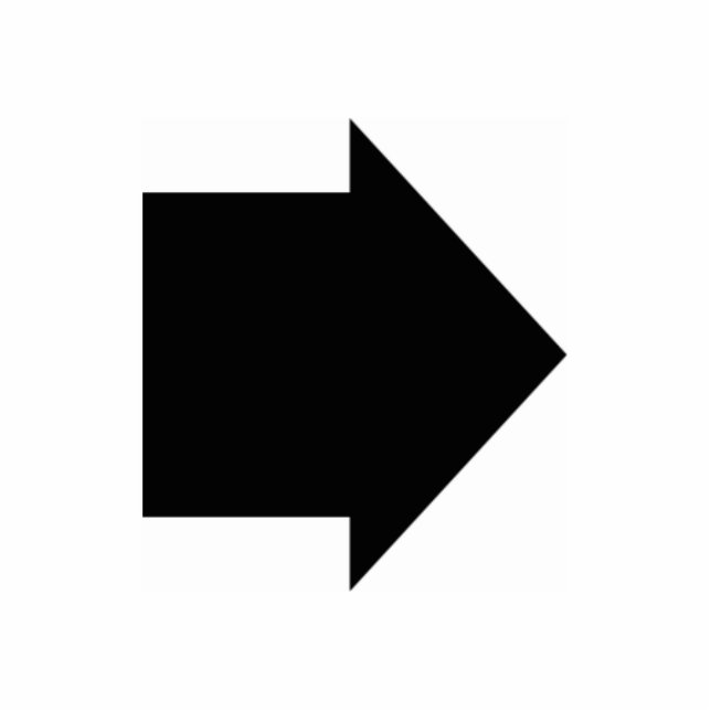 3d Pijl Staand Fotobeeldje (Voorkant)