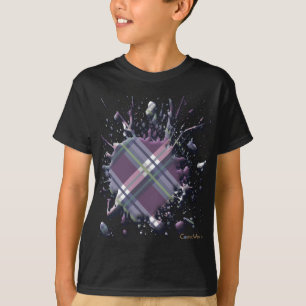 3D-plaat in platen, cheques en tartans T-shirt