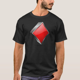 3D-pokersymbool met schaduw T-shirt