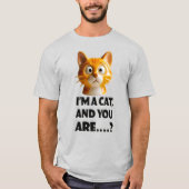 3D Porcelain Cat T-shirt (Voorkant)