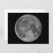 3D prachtige maan Briefkaart (Voorkant / Achterkant)